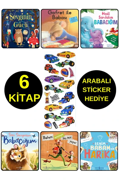 ARABALI STİCKER HEDİYELİ - OKUL ÖNCESİ RESİMLİ KİTAPLAR  - SEVGİNİN GÜCÜ - BABA KONULU KİTAPLAR ürün görseli