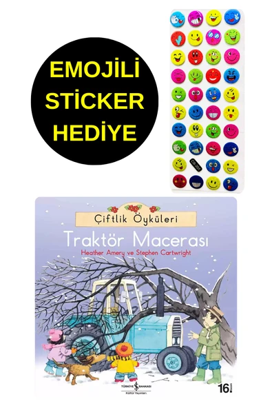 EMOJİLİ  STİCKER HEDİYE  - OKUL ÖNCESİ RESİMLİ KİTAPLAR  - TRAKTÖR MACERASI ürün görseli