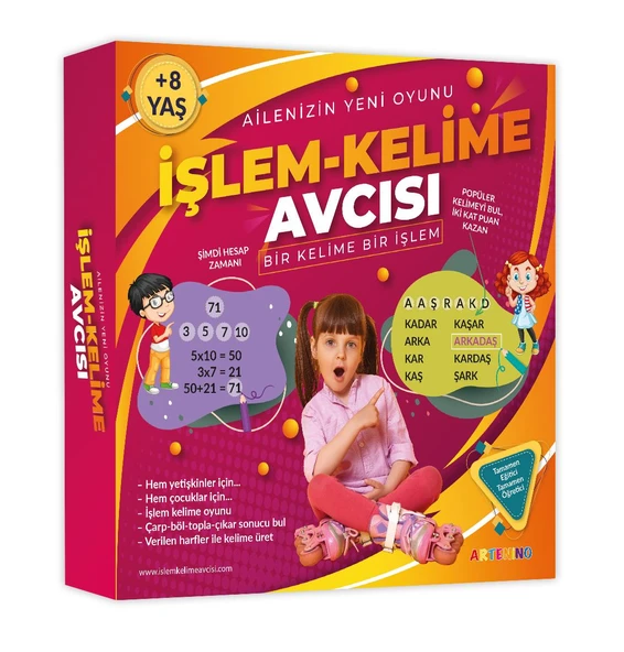 İşlem Kelime Avcısı Kutu Oyunu ürün görseli