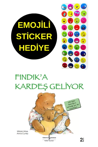 EMOJİLİ  STİCKER HEDİYE  - OKUL ÖNCESİ RESİMLİ KİTAPLAR  - FINDIK'A KARDEŞ GELİYOR ürün görseli