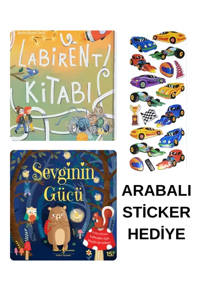 ARABALI STİCKER HEDİYELİ - OKUL ÖNCESİ RESİMLİ KİTAPLAR MASAL - LABİRENT KİTABI - SEVGİNİN GÜCÜ ürün görseli