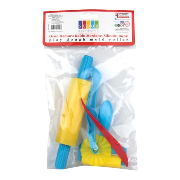 SÜDOR S016 OYUN HAMURU KALIBI MERDAVE SİLİNDİR BIÇ ürün görseli