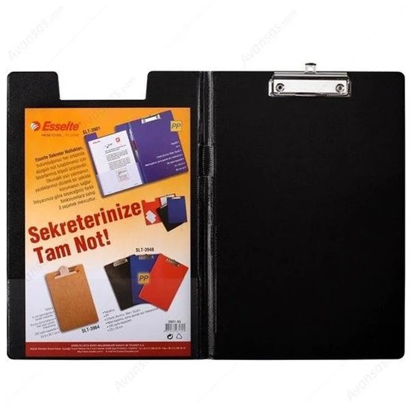 Esselte Kapaklı Sekreterlik Plastik A4 Siyah 3901 ürün görseli