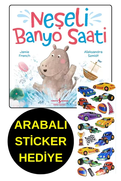 ARABALI  STİCKER HEDİYE  - OKUL ÖNCESİ RESİMLİ KİTAPLAR  - NEŞELİ BANYO SAATİ ürün görseli