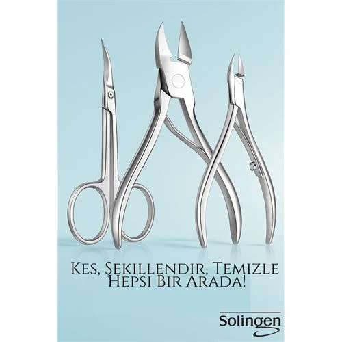 3’lü Paslanmaz Manikür Seti – Tırnak Makası, Et Pens, Kavisli Makas | Evde Profesyonel Bakım ürün görseli