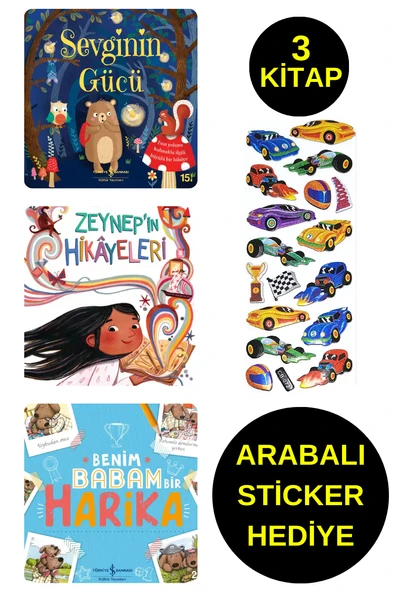 ARABALI STİCKER HEDİYELİ - OKUL ÖNCESİ RESİMLİ KİTAPLAR  -  SEVGİNİN GÜCÜ - ZEYNEP'İN HİKAYELERİ ürün görseli