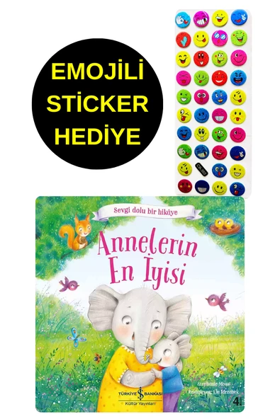 EMOJİLİ  STİCKER HEDİYE  - OKUL ÖNCESİ RESİMLİ KİTAPLAR  - ANNELERİN EN İYİSİ ürün görseli