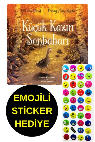 EMOJİLİ  STİCKER HEDİYE  - OKUL ÖNCESİ RESİMLİ KİTAPLAR  - KÜÇÜK KAZIN SONBAHARI ürün görseli