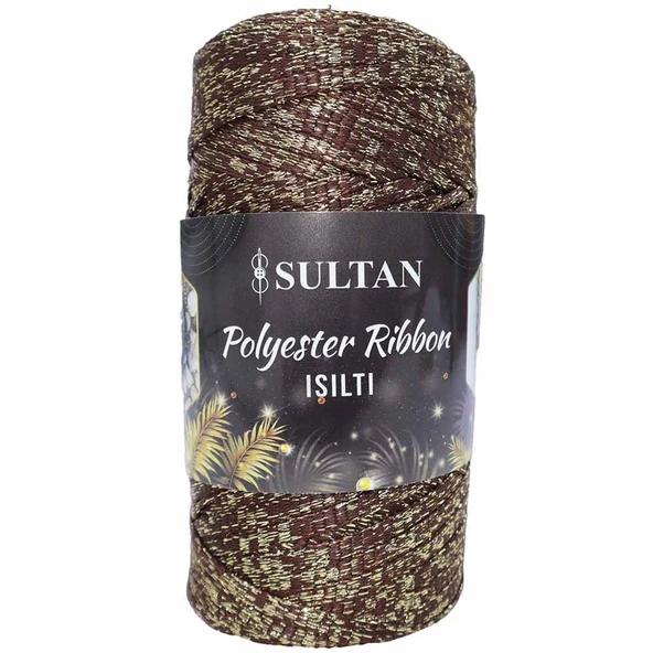 Sultan Simli Polyester Ribbon Işıltı ( 200 Gr ) 2634 Koyu Kahve