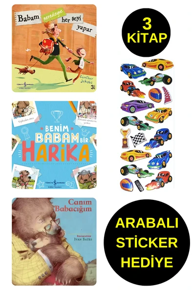 ARABALI STİCKER HEDİYELİ - OKUL ÖNCESİ RESİMLİ KİTAPLAR - SEVGİNİN GÜCÜ -BENİM BABAM BİR HARİKA ürün görseli