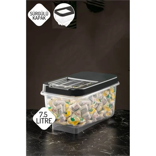 Reagan Tablet ve Deterjan Saklama Kutusu 7.5 lt ANTRASİT ürün görseli