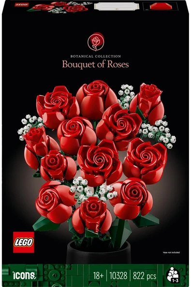 ® Icons Gül Buketi 10328 - 18 Yaş ve Üzeri İçin Yapım Seti (822 Parça) - 3