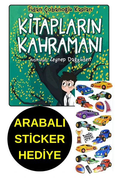 ARABALI STİCKER HEDİYE  - OKUL ÖNCESİ RESİMLİ KİTAPLAR - KİTAPLARIN KAHRAMANI ürün görseli