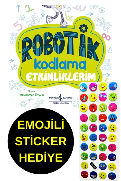 EMOJİLİ  STİCKER HEDİYE  - OKUL ÖNCESİ RESİMLİ KİTAPLAR  -   3 , 4  YAŞ ROBOTİK KODLAMA ETKİNLİKLERİM ürün görseli