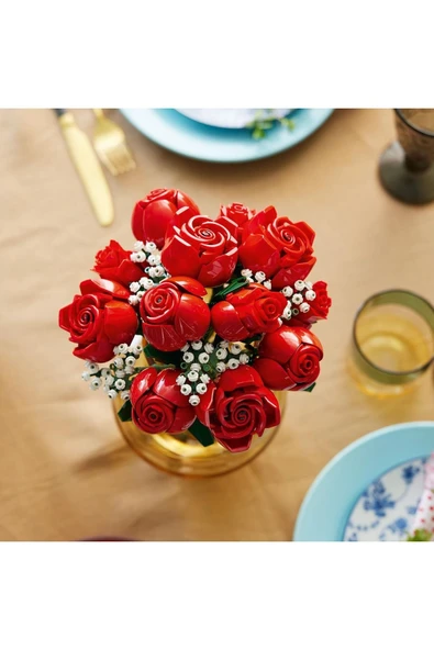 ® Icons Gül Buketi 10328 - 18 Yaş ve Üzeri İçin Yapım Seti (822 Parça) - 5