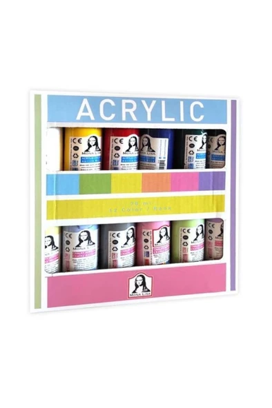 Südor Monalisa Akrilik 12 * (70 Ml)- Set (chalk+normal)- SD150-X15 ürün görseli