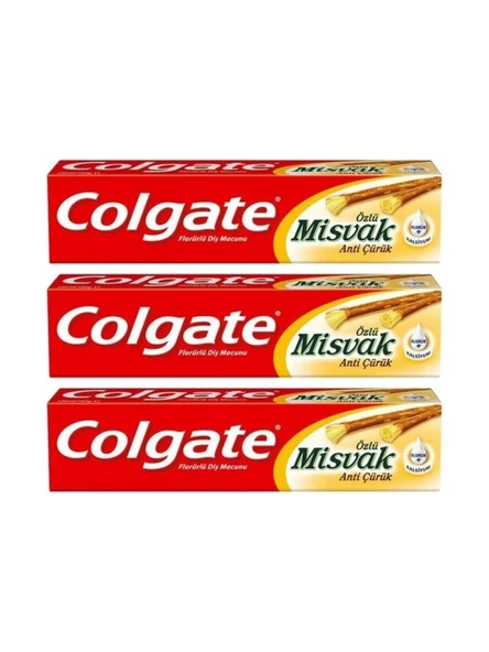 Colgate Diş Macunu Misvak Özlü 75 ml 3 Adet