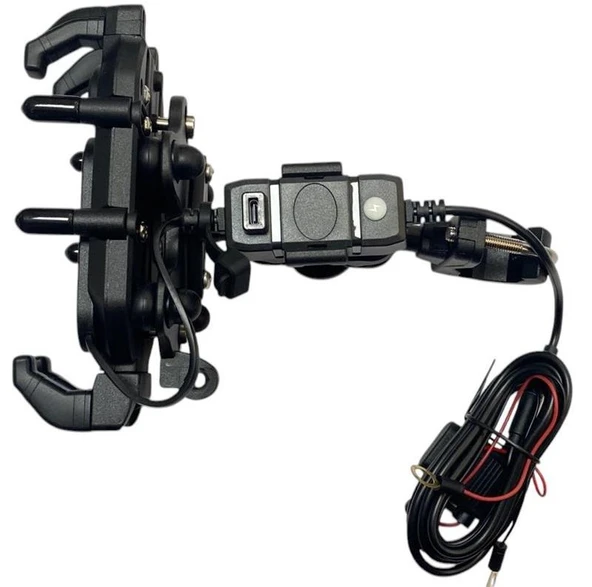 NERO - ( ŞARJLI W-707 ) AYNA BAĞLANTILI TELEFON TUTUCU (TİTREŞİM MODÜLLÜ) - Resim 2