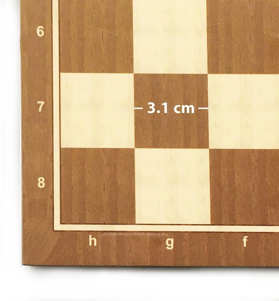 Star Polyester Kaplama Ceviz Satranç Tablası 29X29 cm - Resim 4