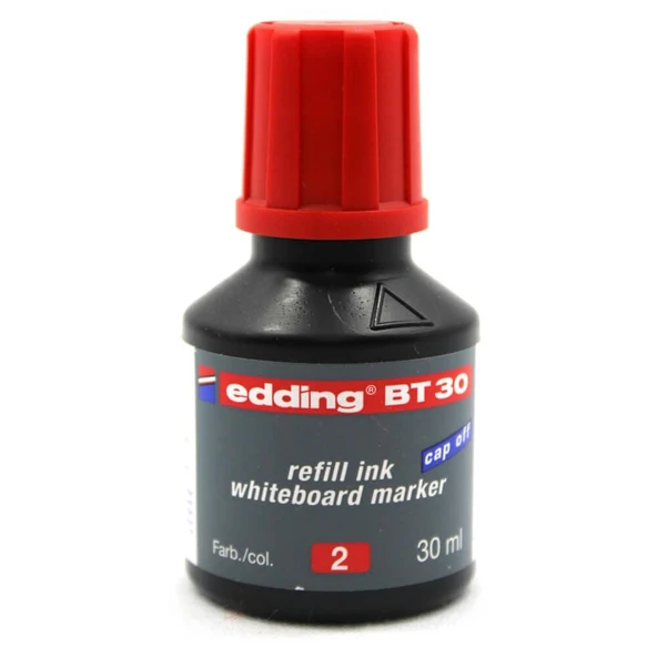 BT30 Whiteboard Marker Ink Yazı Tahtası Kalemi Mürekkebi 30 ml Kırmızı ürün görseli