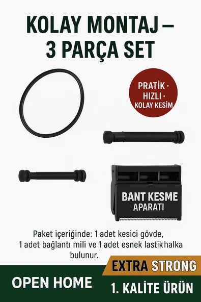 1 Adet Metal Dişli Bant Kesme Aparatı • 50 mm Uyumlu • Dayanıklı ve Pratik Kullanım - 6