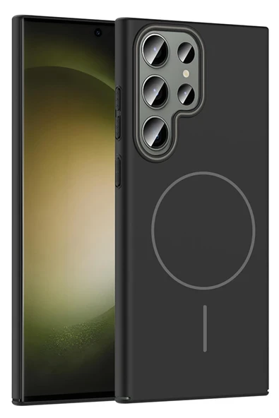 Samsung Galaxy S24 Ultra Broş Magsafe Kapak - Siyah ürün görseli 1