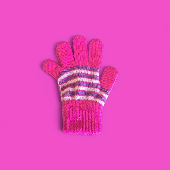 Çocuk Eldiveni Pembe Bebe Eldiven 1-4 Yaş - Resim 2