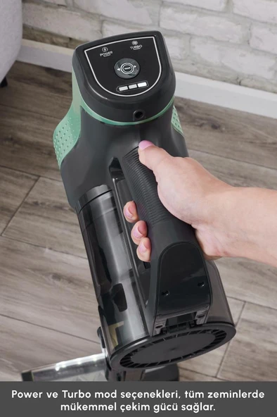 Vantuz Power Up Max Dik Süpürge Sage Green 350 W - 7