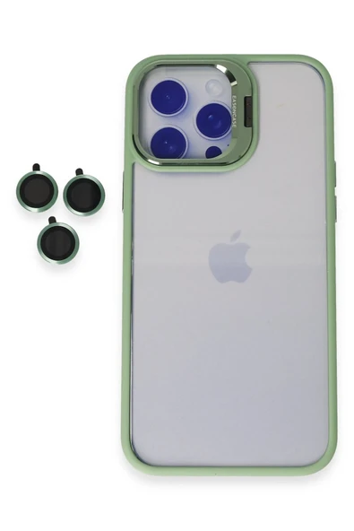 iPhone 14 Pro Kılıf Roblox Lens Standlı Kapak - Yeşil - Resim 7