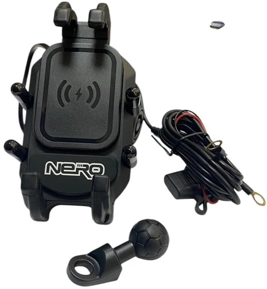 NERO - ( ŞARJLI W-707 ) AYNA BAĞLANTILI TELEFON TUTUCU (TİTREŞİM MODÜLLÜ) ürün görseli