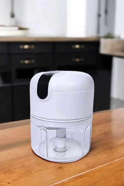 Şarjlı Mini El Rondosu Doğrayıcı Taşınabilir 250 ml Çelik lı - Resim 4