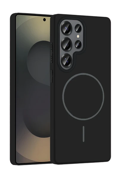 Samsung Galaxy S25 Ultra Broş Magsafe Kapak - Siyah ürün görseli 1