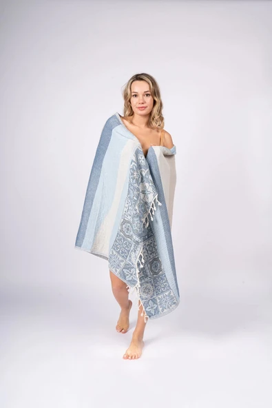 Caria Blue Peshtemal