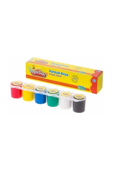 Play Doh Parmak Boyası 6 Renk X 25 Ml Paletli Kap ürün görseli