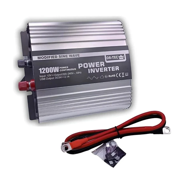 Ortec 12V /1200W Inverter ürün görseli 1