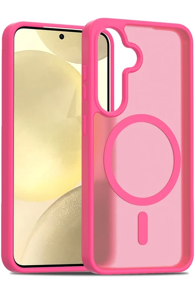 Samsung Galaxy S25 Plus Jota Magsafe Kapak - Rose - Resim 4
