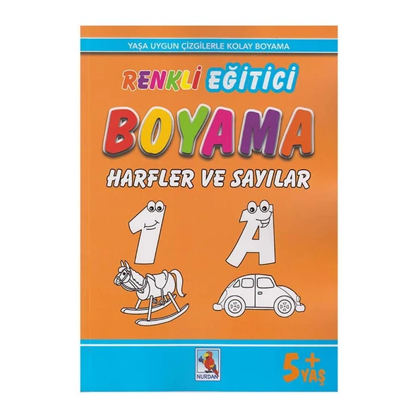 Renkli Eğitici Boyama Harfler ve Sayılar 5+ Yaş ürün görseli