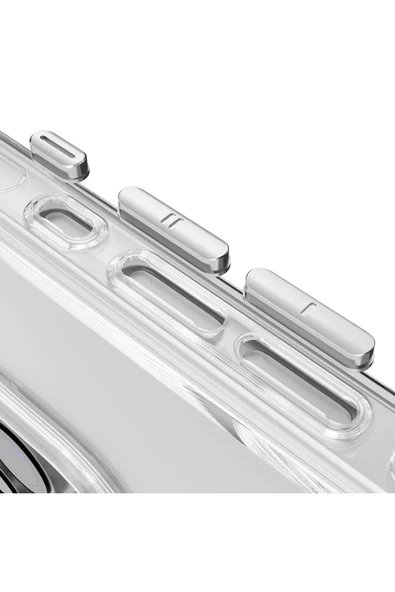 iPhone 16 Pro Gleam PC Sert Magsafe Kılıf - Şeffaf - Resim 5