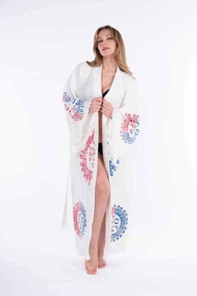Arinna Wooden Printed Bathrobe
