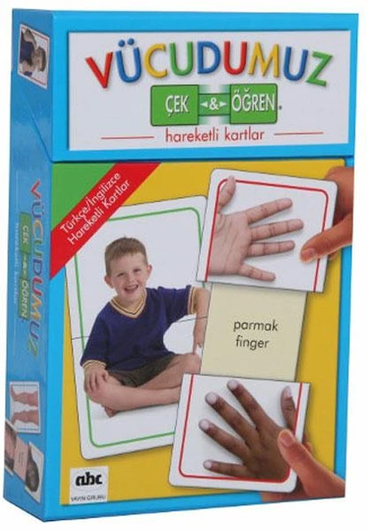 Çek Öğren Hareketli Kartlar Vücudumuz ürün görseli