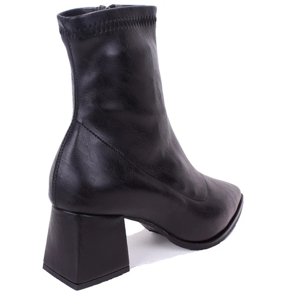 Dagoster DZA07-1277201 Siyah Klasik Topuklu Kadın Bot - Resim 4