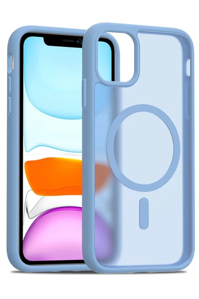 iPhone 12 Jota Magsafe Kapak - Açık Mavi ürün görseli 1