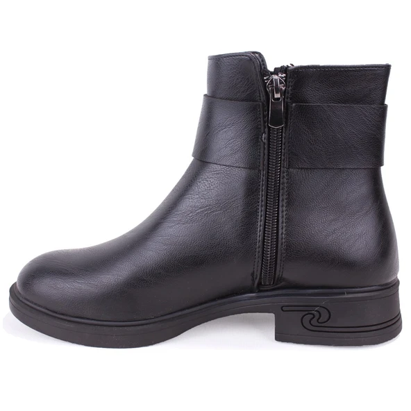 Dagoster DZA07-1004V042 Siyah Günlük Düz Topuk Kadın Bot - Resim 3