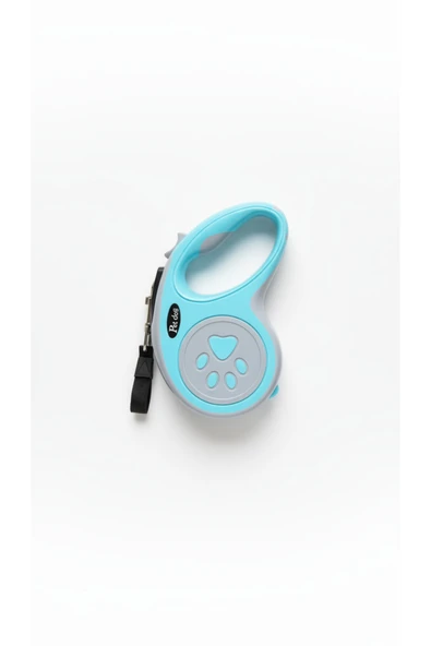 Mucit Home Evcil Hayvan Otomatik Geri Çekilebilir Pati Desenli Gezdirme Tasması 5 Mt - Resim 3