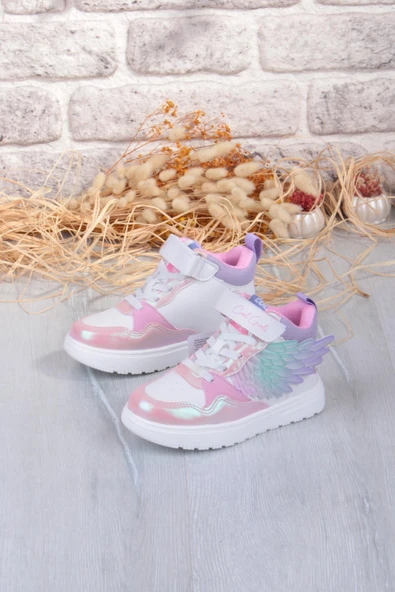 Fort Cool Helen Rahat Hafif Kanat Figürlü Bilekli Sneaker Kız Çocuk Ayakkabı - Resim 4