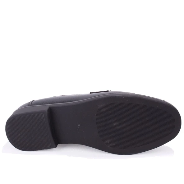 Dagoster DZA07-6826186 Siyah Rugan Günlük Loafer  Kadın Ayakkabı - Resim 4
