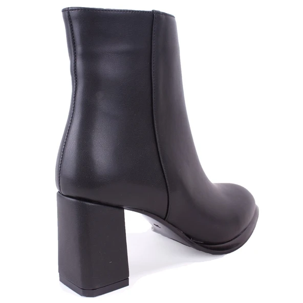 Dagoster DZA07-811501 Siyah Klasik Topuklu Kadın Bot - Resim 4