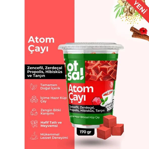 Otsa Doğal ve Enerji Verici Atom Çayı 170 g - Resim 2