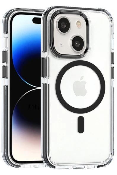 iPhone 15 Bella Magsafe Kapak - Siyah ürün görseli 1