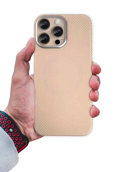 iPhone 16 Pro Besa Magsafe Kapak - Desert - Resim 2